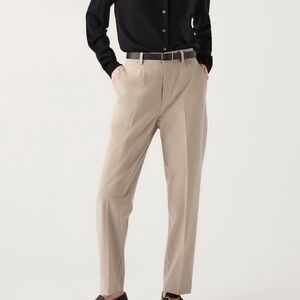 Uniqlo Smart Ankle Pants (Beige)